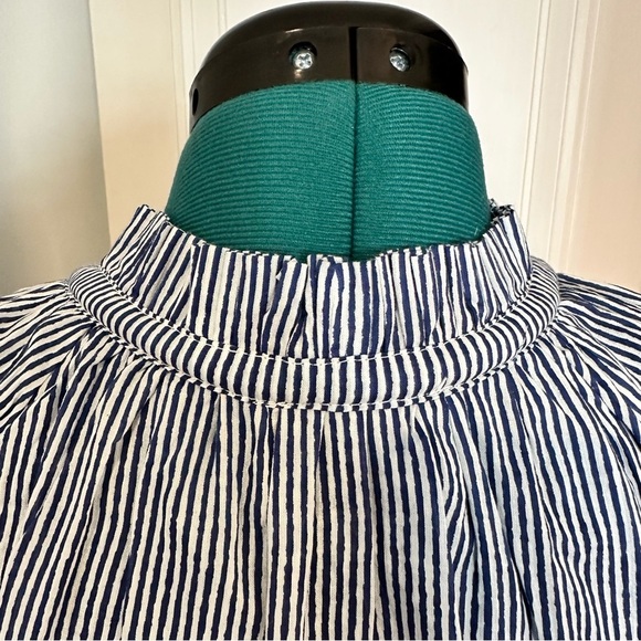 Tuckernuck nautical navy white striped tassel coverup dress small - Picture 10 of 15